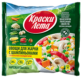 Овощи для жарки с шампиньонами 400гр 1/20 КЛ